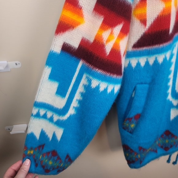 Yari Artesanias Wool Zipper Jacket size L - Picture 3 of 8